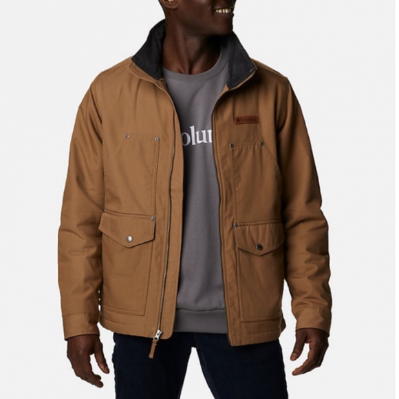 Columbia Men's Loma Vista Fleece-Lined Work Jacket Delta/Shark 1619771 XXL 2XL - Picture 1 of 8
